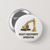 バックホー 缶バッジ (正面&裏面)