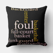 バックボードフルコートバスケットボールファナティクスデザイン クッション (裏面)