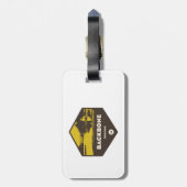 バックボーン州パークアイオワ ラゲッジタグ (裏面縦)