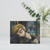 バックポストカードを持っている ポストカード (スタンド正面)