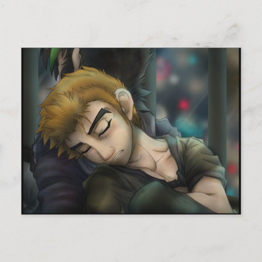 バックポストカードを持っている ポストカード (正面)