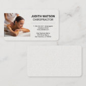 バックマッサージ名刺を取得する女性 名刺 (正面/裏面)