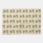 バックマンズフィンチアウドゥボン鳥 キッチンタオル (横)