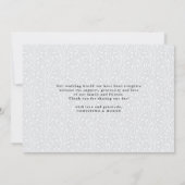 バックメッセージ付きシックなスクリプトフォトサンキューカード サンキューカード (裏面)