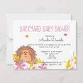 バックヤードのベビーシャワー 招待状 (正面)