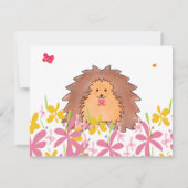 バックヤードのベビーシャワー 招待状 (裏面)