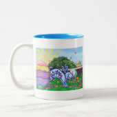 バックヤードイースターエッグ狩りマグ ツートーンマグカップ (左)