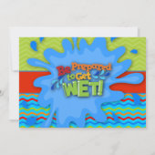 バックヤードウォーターパーティの招待状 招待状 (裏面)