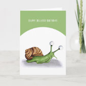 バックヤードカタツムイルコドラーベレーテッド誕生日 カード (正面)
