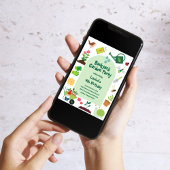 バックヤードガーデンバースデーパーティーの招待 招待状