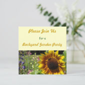 バックヤードガーデンパーティの招待状 招待状 (スタンド正面)