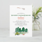 バックヤードキャンピングバースデーパーティー 招待状 (スタンド正面)