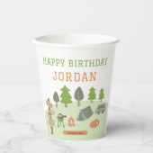 バックヤードキャンプ誕生日アンダーザスターズアウトドア 紙コップ (正面)