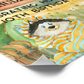 バックヤードキャンプ誕生日キャンプアウトパーティーウェルカム ポスター (角)