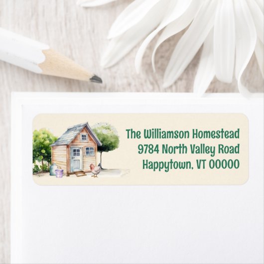 バックヤードクープホームステッド差出人住所ラベル ラベル (インサイチュ)