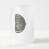 バックヤードグリルウィズバーガーズ飲み物用品 フロストグラスビールジョッキ (正面左)