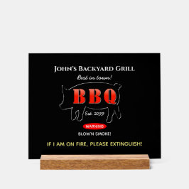 バックヤードグリルマスターグリルBBQアクリルサイン アクリルサイン
