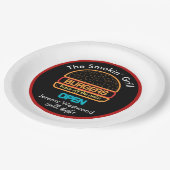 バックヤードグリルマスターバーガー紙プレート ペーパープレート (アングル)