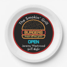 バックヤードグリルマスターバーガー紙プレート