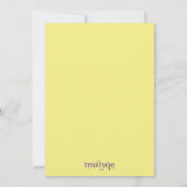 バックヤードサマーパーティの招待状 招待状 (裏面)