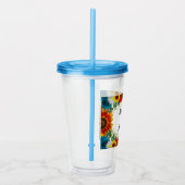 バックヤードサマーフローラ幾何学模様 アクリルタンブラー (右)