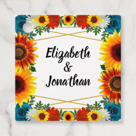 バックヤードサマーフローラ幾何学模様 フェイバータグ (正面)