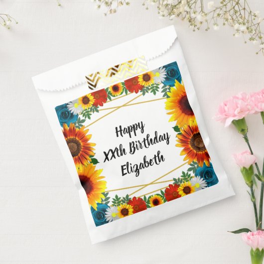 バックヤードサマーフローラ幾何学模様 フェイバーバッグ (封をした状態)