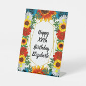 バックヤードサマーフローラ幾何学模様 台座サイン (正面)