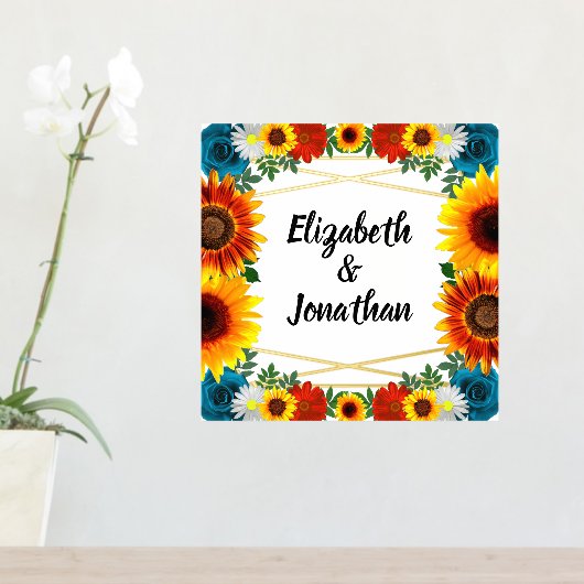 バックヤードサマーフローラ幾何学模様 箔ポスター (インサイチュ (サイドラック))