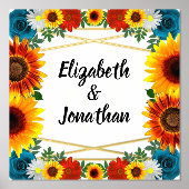 バックヤードサマーフローラ幾何学模様 箔ポスター (正面)