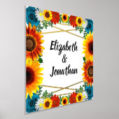 バックヤードサマーフローラ幾何学模様 箔ポスター (レイダウン)