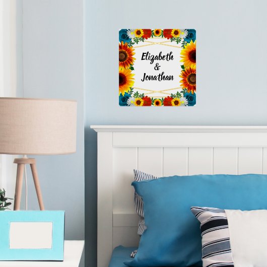 バックヤードサマーフローラ幾何学模様 箔ポスター (インサイチュ (寝室))