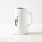 バックヤードチキン農家とルースターデザイン ビールジョッキ (正面右)