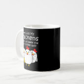 バックヤードチ熱狂するキンレディーウォメンズ農家ギフト コーヒーマグカップ (正面左)