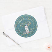 バックヤードハイブハニーラベル手瓶入り生 ラウンドシール (封筒)