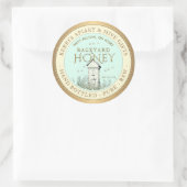 バックヤードハイブハニーラベル手瓶入り生 ラウンドシール (バッグ)