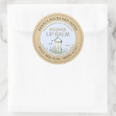 バックヤードハイブビーズワックスリップバームミニラベルクラフト ラウンドシール (バッグ)