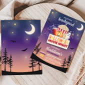 バックヤードハロウィーン映画ナイトバースデーパーティー 招待状