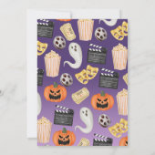 バックヤードハロウィーン映画ナイトバースデーパーティー 招待状 (裏面)