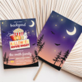 バックヤードハロウィーン映画ナイトパーティー 招待状