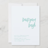 バックヤードバッシュハウスパーティー招待状 招待状 (正面)