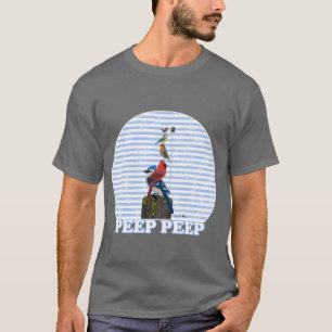 バックヤードバーズバードウォッチャー自然野鳥観察ファミリー Tシャツ
