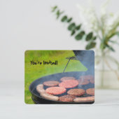 バックヤードバーベキュー招待状 招待状 (スタンド正面)