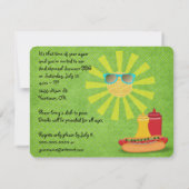 バックヤードバーベキュー招待状 招待状 (裏面)