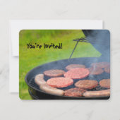 バックヤードバーベキュー招待状 招待状 (正面)