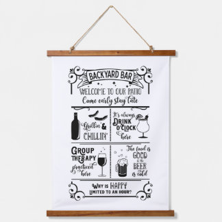 バックヤードバー 吊り下げ型タペストリー