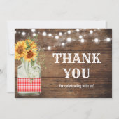 バックヤードピクニックパーティー サンキューカード (正面)