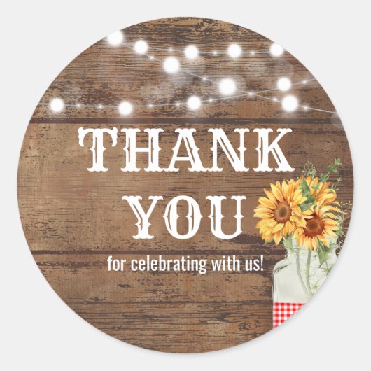 バックヤードピクニックパーティー ラウンドシール (正面)