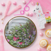 バックヤードフラワーガーデン自然パーティー ペーパープレート (パーティー)