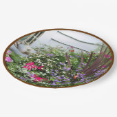 バックヤードフラワーガーデン自然パーティー ペーパープレート (アングル)